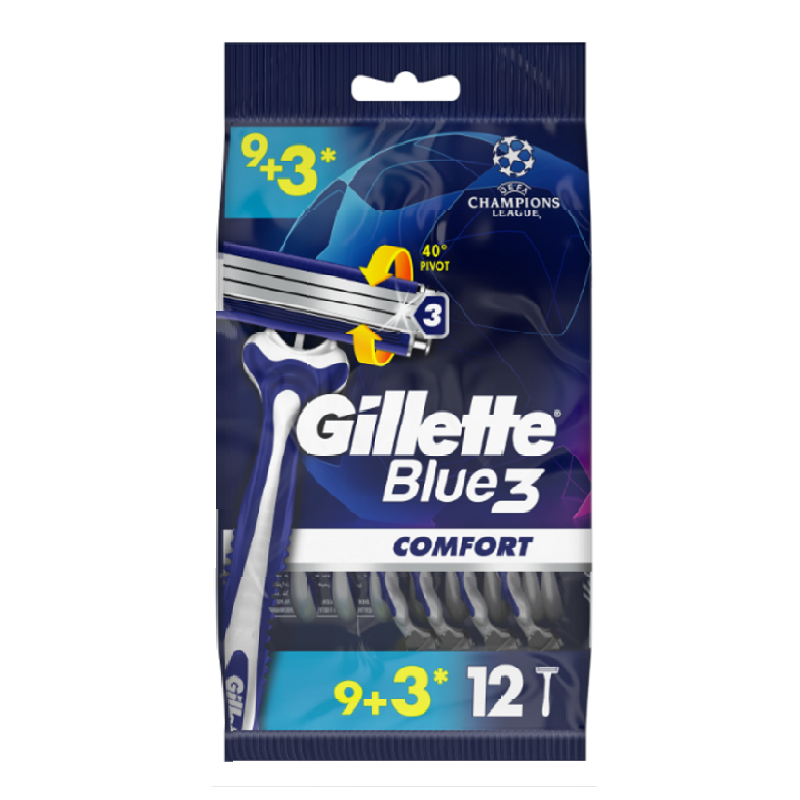 Gillette Blue III 9+3 Lü Comfort Poşet 