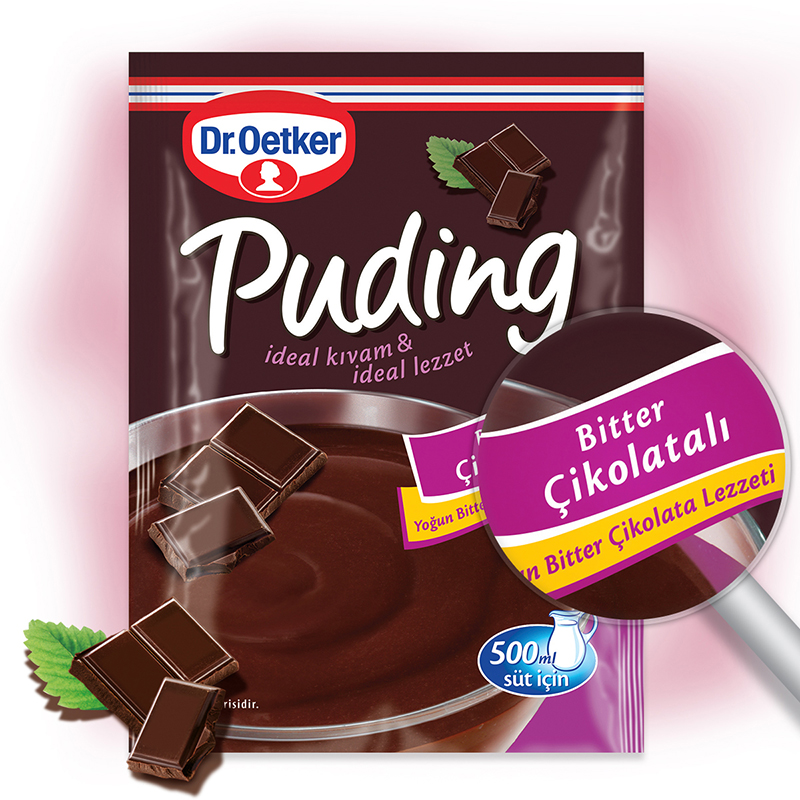 Dr.Oetker Puding .Bitter Çikolatalı 111 Gr 
