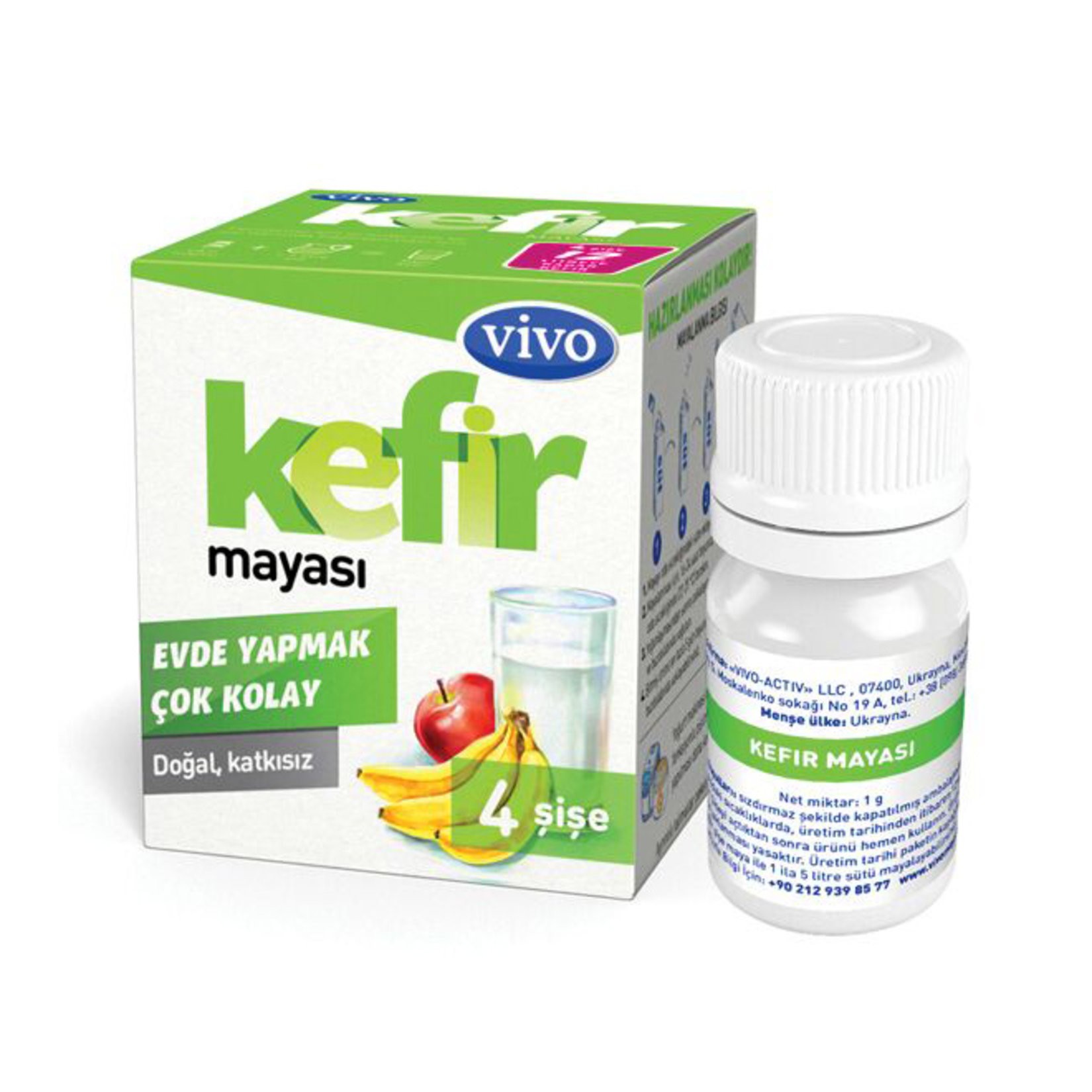 Vivo Kefir Mayası 1 Gr*4 Lü