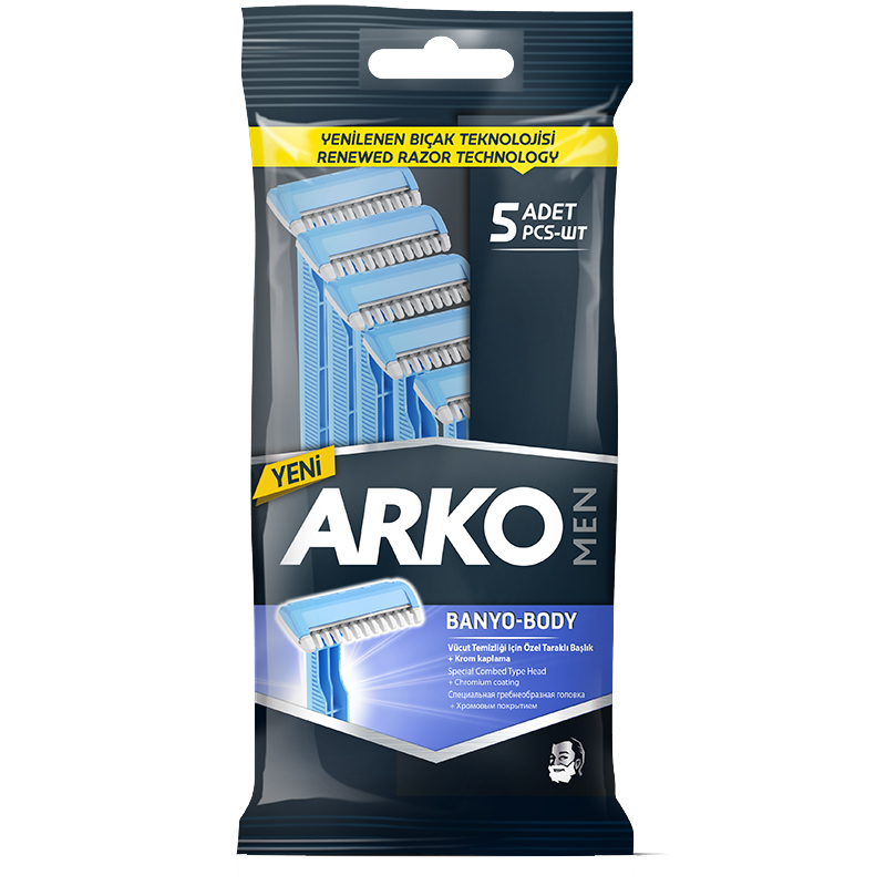 Arko Traş Bıçağı Banyo 5 Lı Poşet