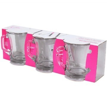 Lav Zen Kulplu Çay Bardağı 3 Lü