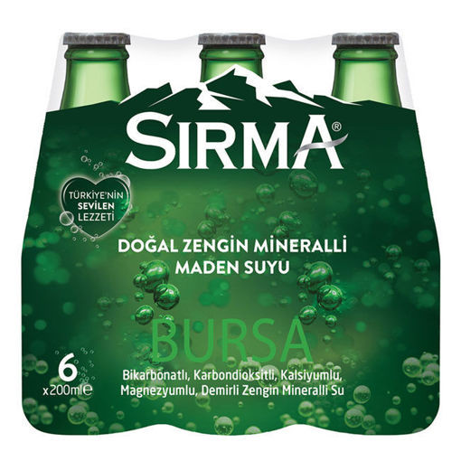 Sırma Maden Suyu 200 Ml*6 Lı