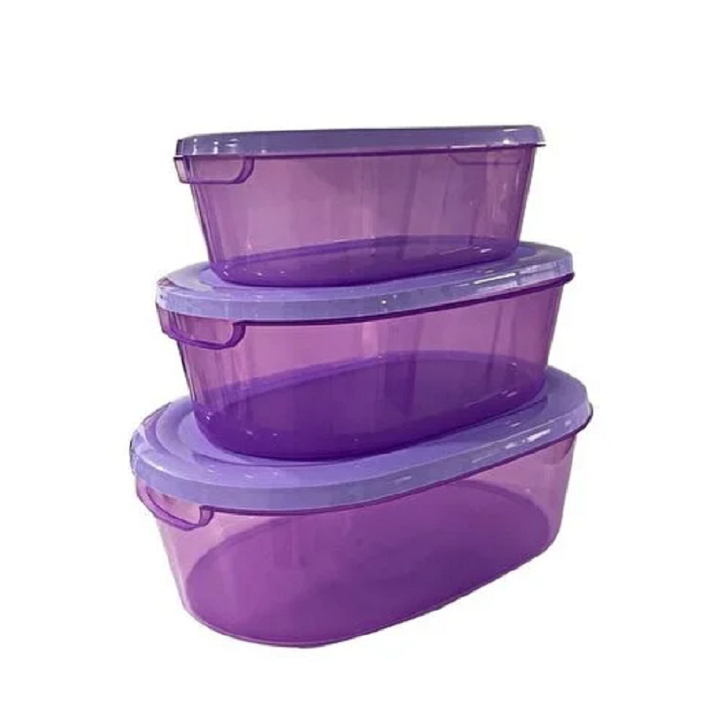 Saban Oval Saklama Kabı 3 Lü