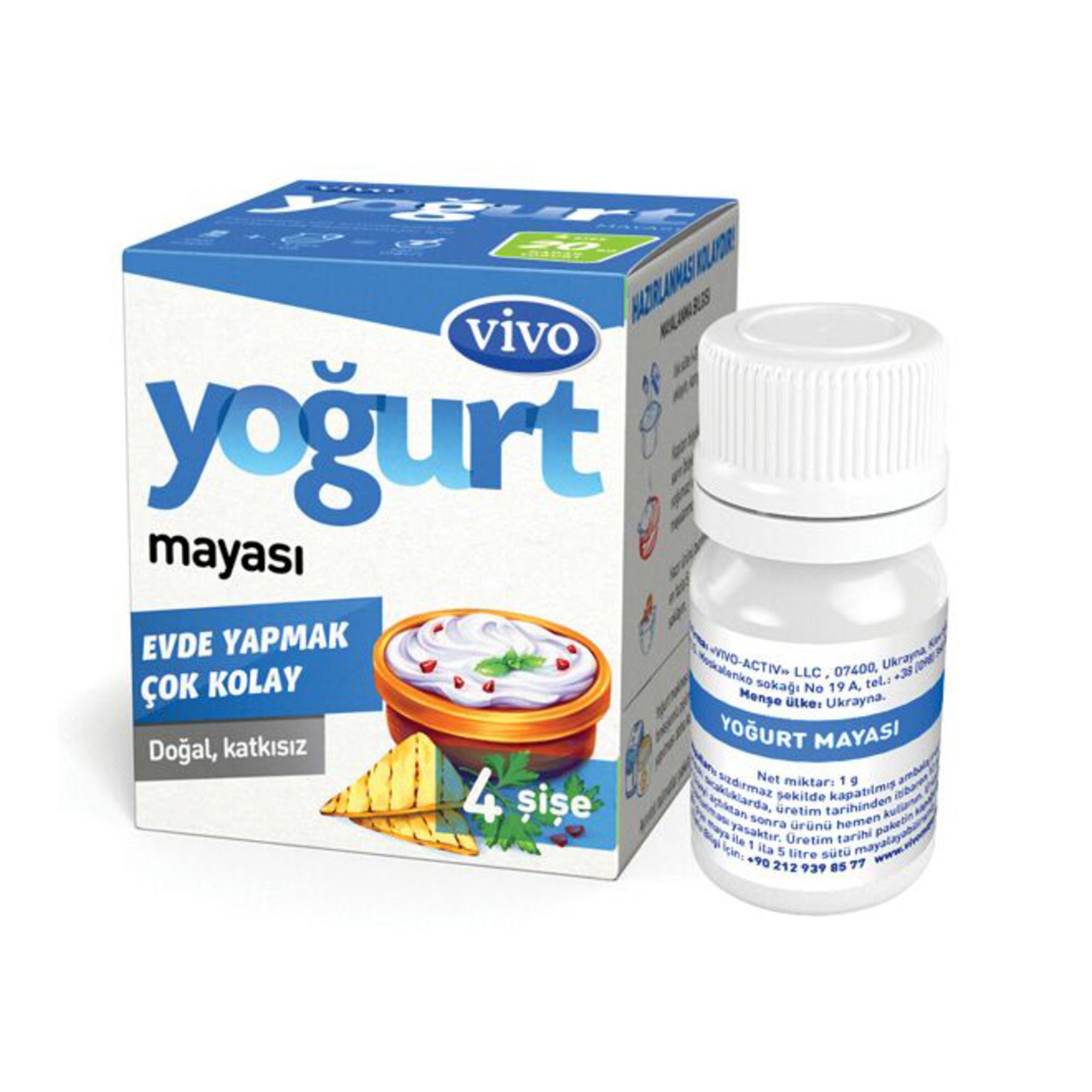 Vivo Yoğurt Mayası 1 Gr*4 Lü