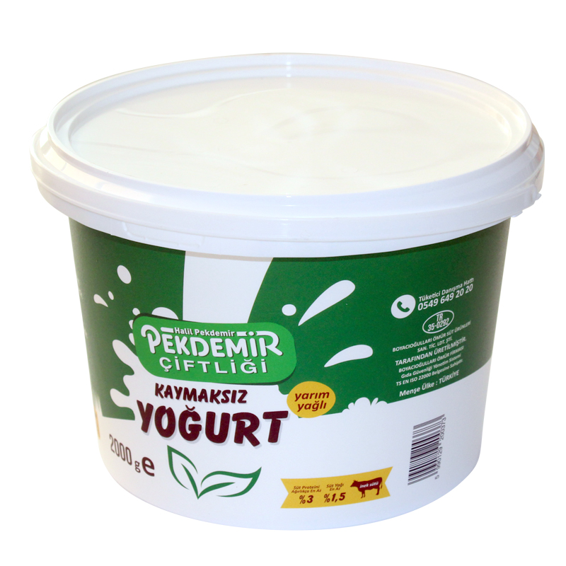 Pekdemir Yoğurt 2000 Gr Y.Yağlı