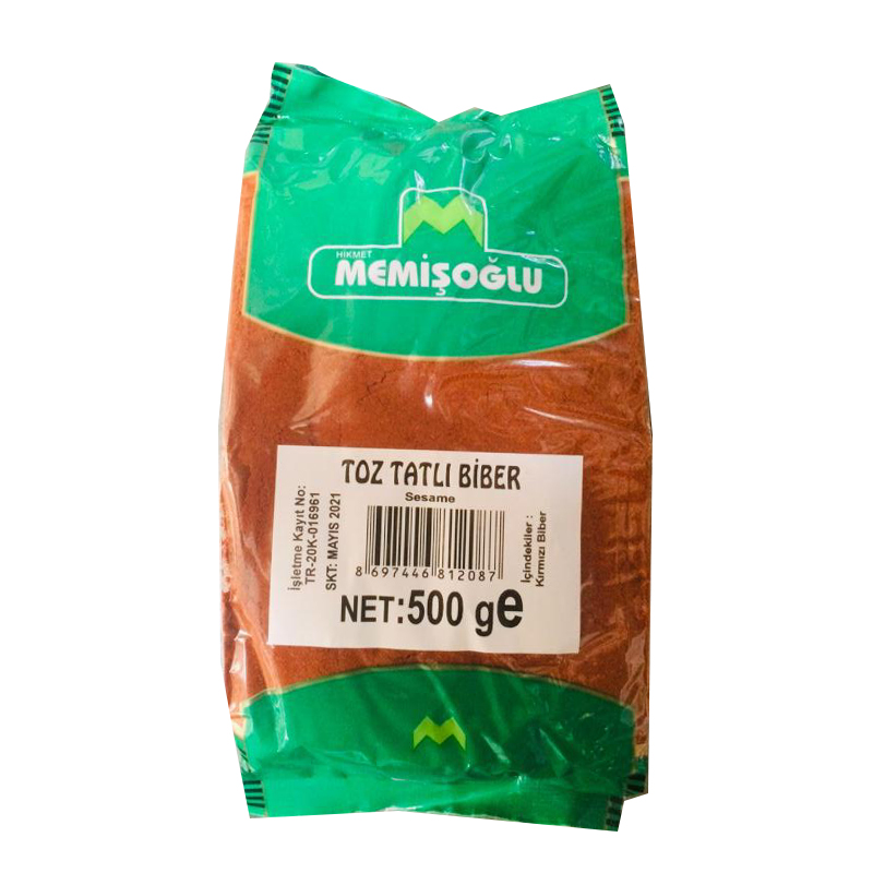 Memişoğlu Toz Tatlı Biber 500 Gr 