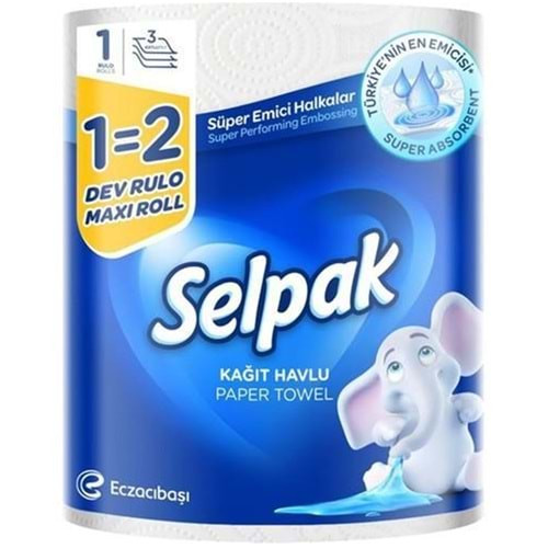 Selpak Havlu 1=2 Dev Rulo