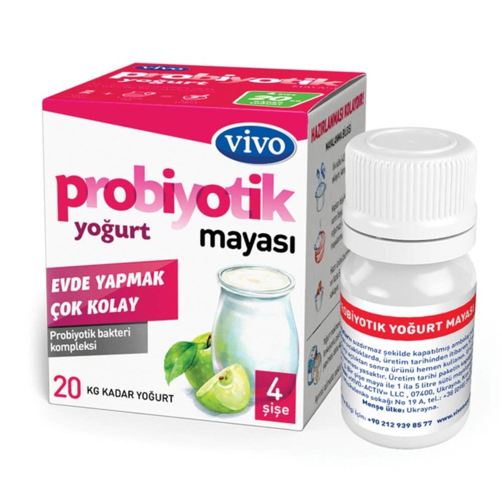 Vivo Probiyotik Yoğurt Mayası 1 Gr*4 Lü