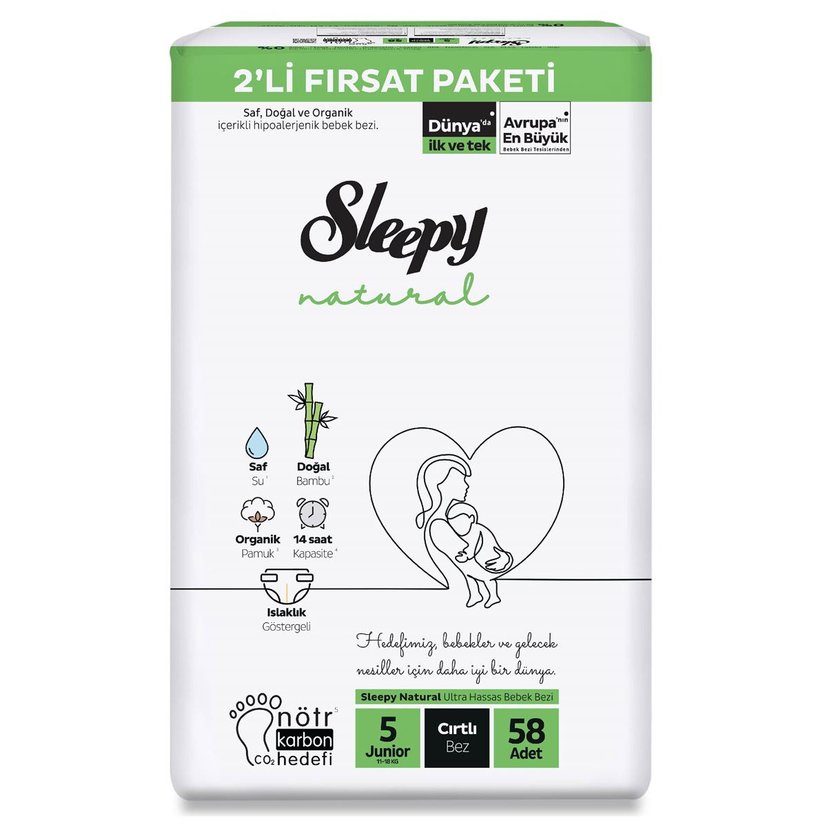Sleepy Natural 2 Li Fırsat Juniori 58 Li