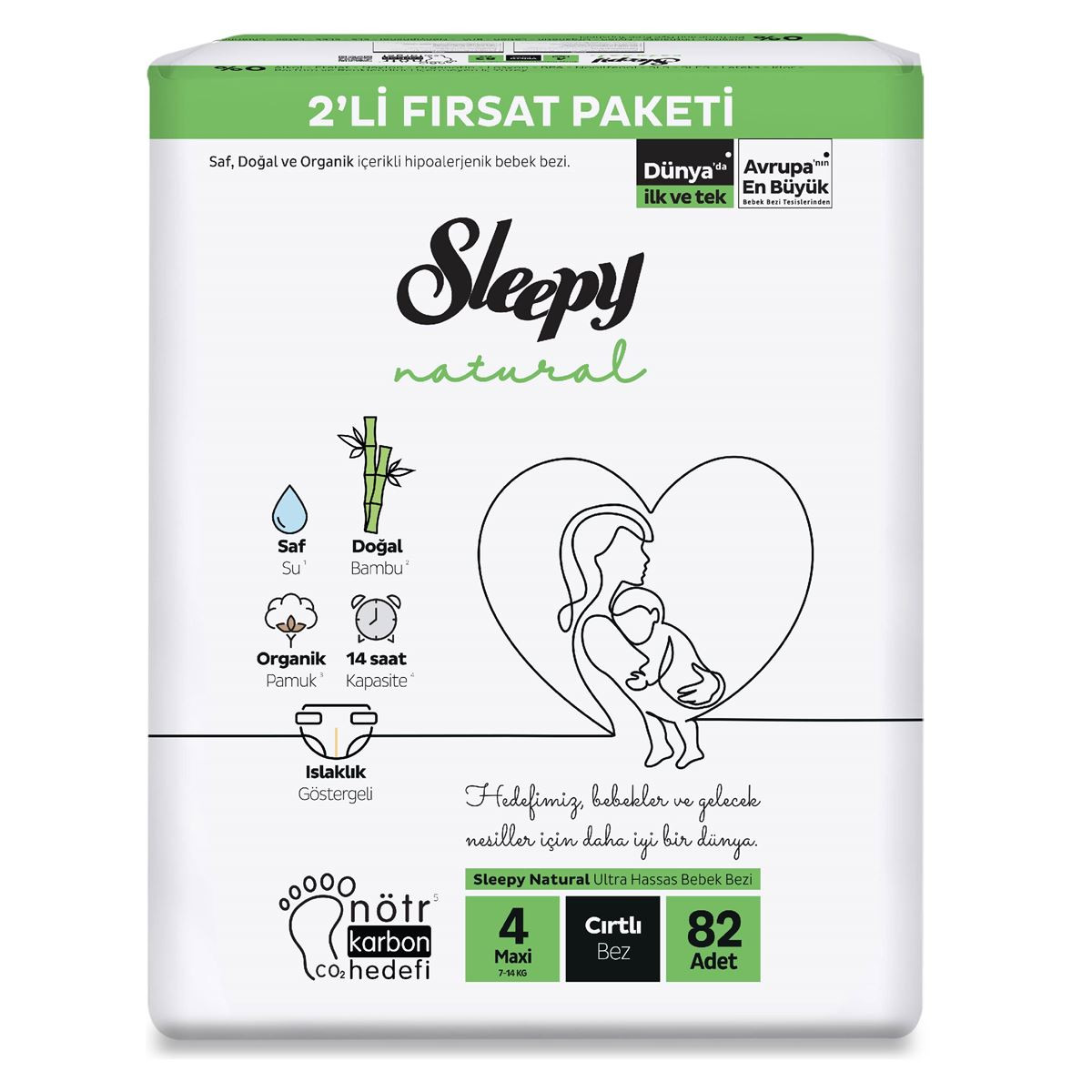 Sleepy Natural 2 Li Fırsat Maxi 82 Li