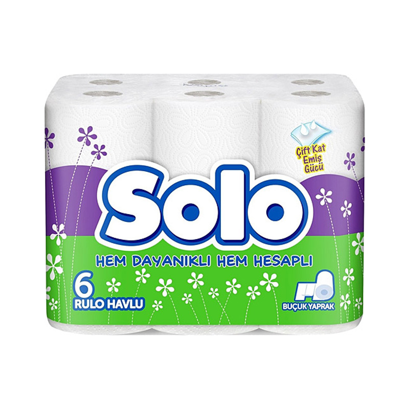 Solo Havlu Ultra 6 Li Beyaz