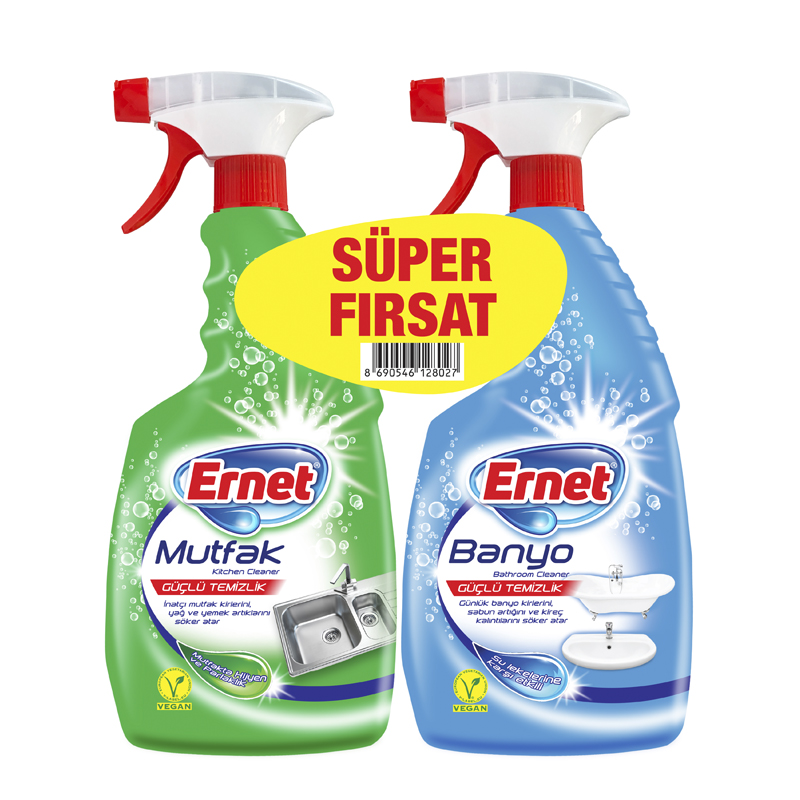 Ernet Mutfak 750 Ml+Banyo 750 Ml 