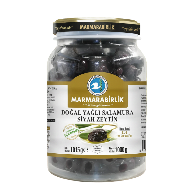 Marmara B.Siyah Zeytin 500 Gr (M-S / 261-320)