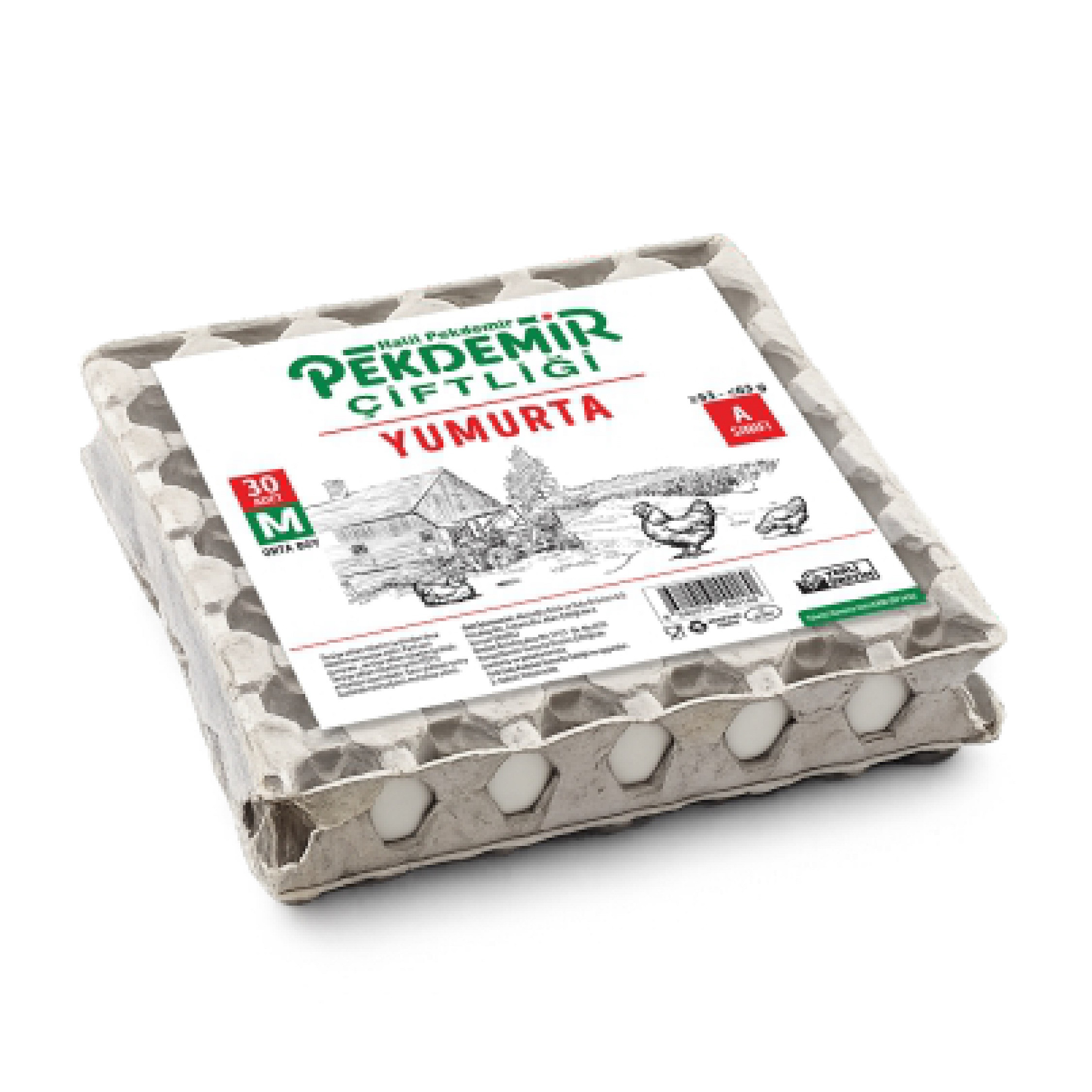 Pekdemir Yumurta 30 Lu M (53-63 Gr)    