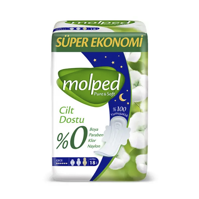 Molped Pure&Soft Eko Gece 16 Lı